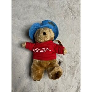 Eden Toys Paddington Bear Plush Kids Small Brown Red Blue Good Vintage 1975 1981